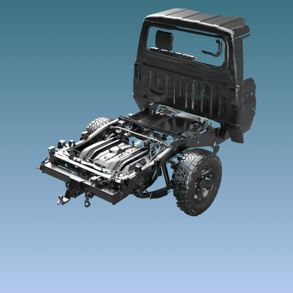 Landcruiser 79 Series Dual Cab+300mm Chassis Extension - Tray Builders Scan